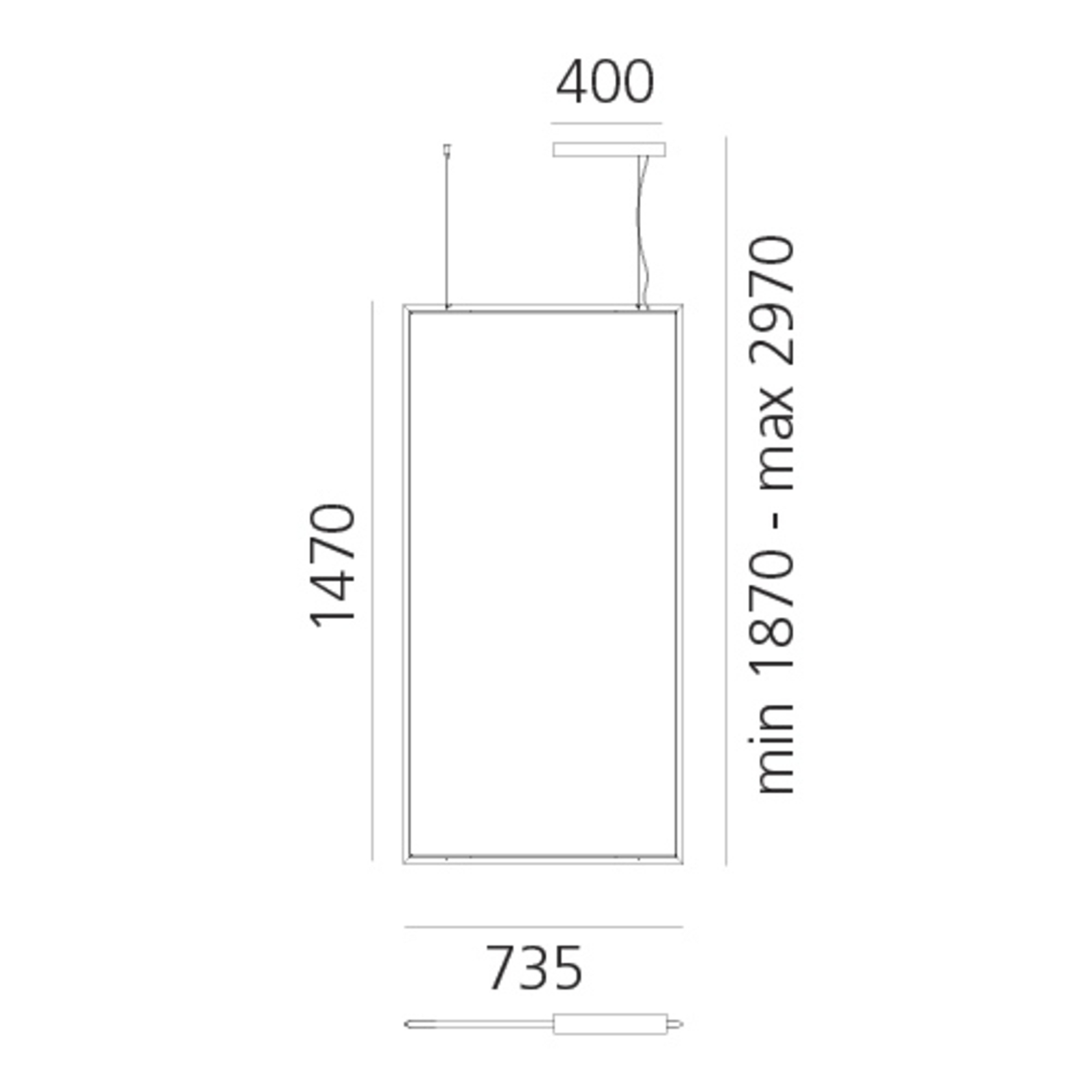 Artemide Discovery Rectangular DALI alu 3.000K