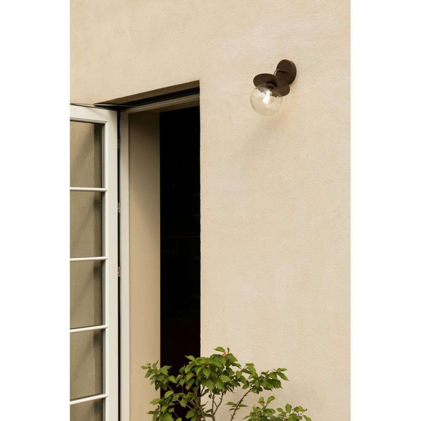 Liila Utomhus Vägglampa Dark Bronze/Optic Clear - Nuura