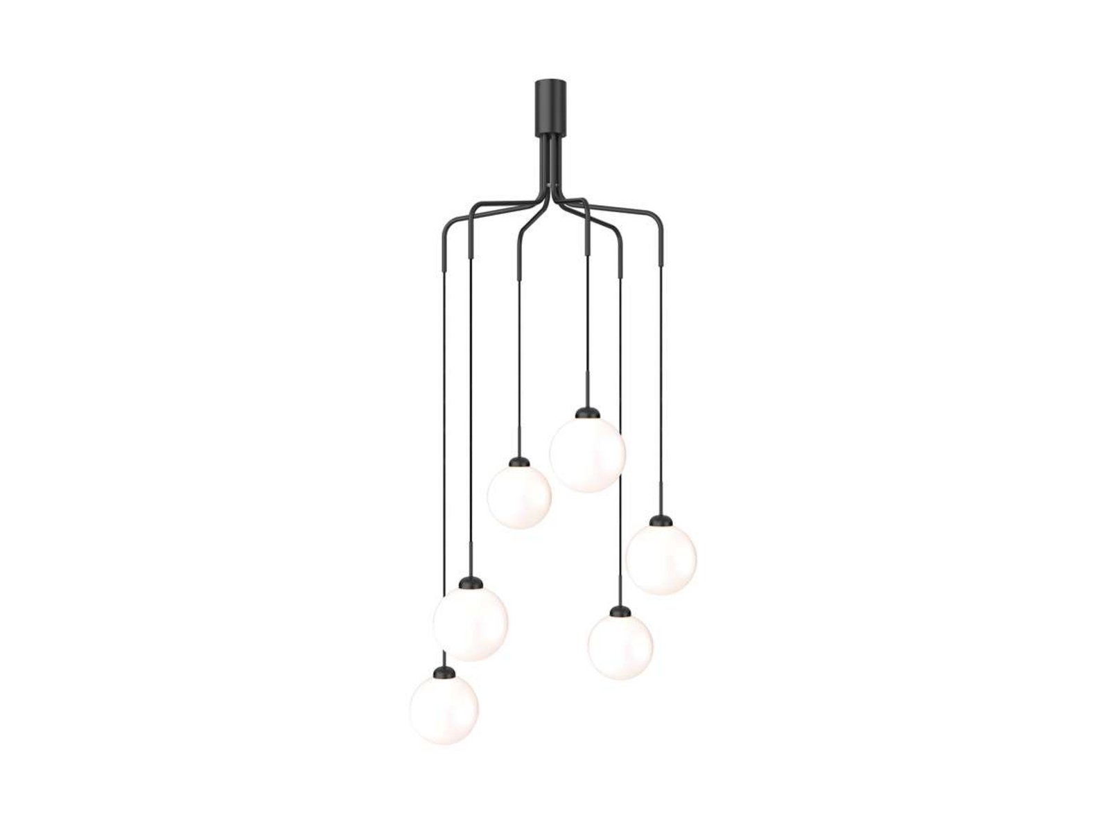 Apiales Cluster 6 Lustre Satin Black/Opal - Nuura