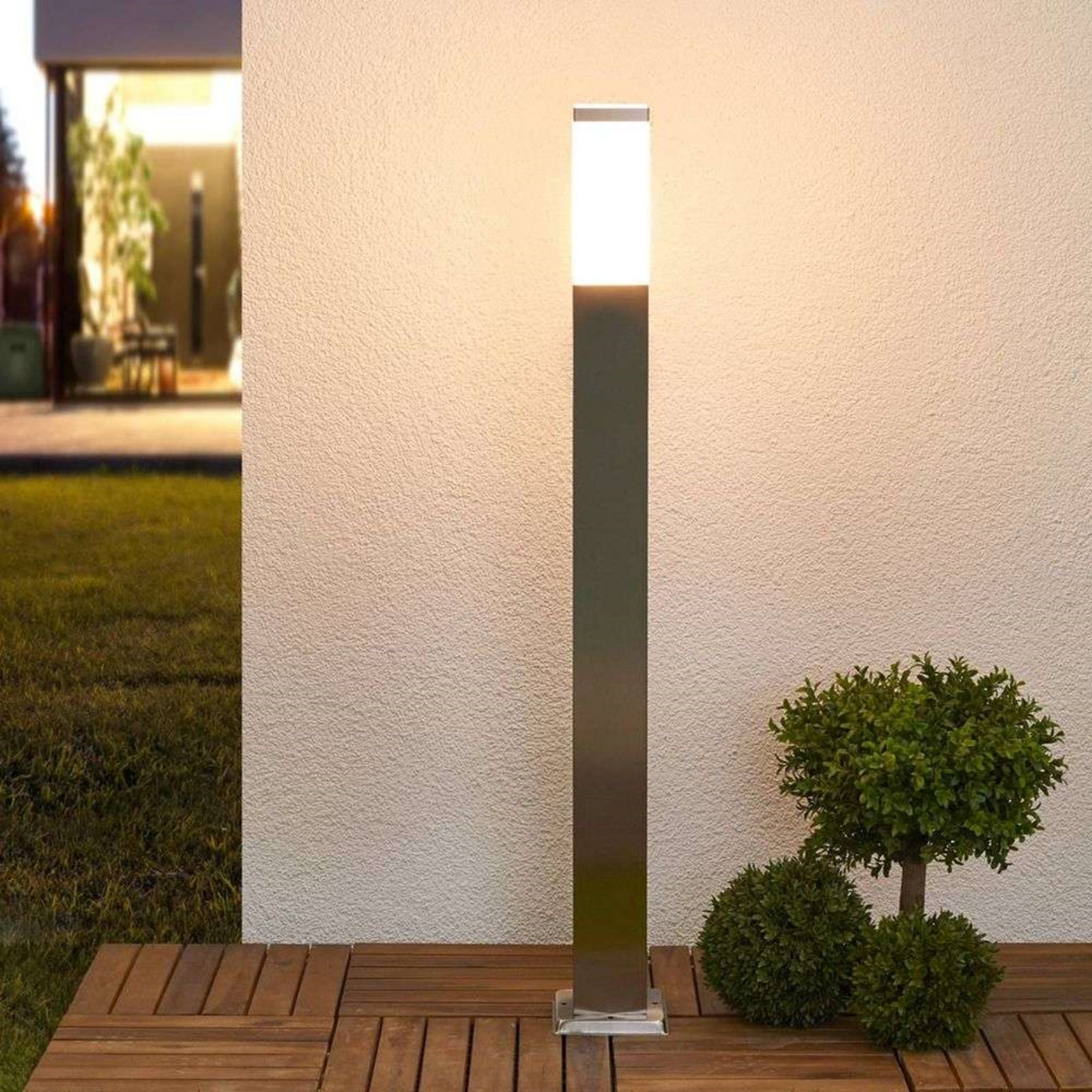 Lorian Vonkajšie Záhradná Lampa H100 Steel - Lindby
