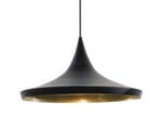 Beat Wide LED Taklampa Matt Black/Brass - Tom Dixon
