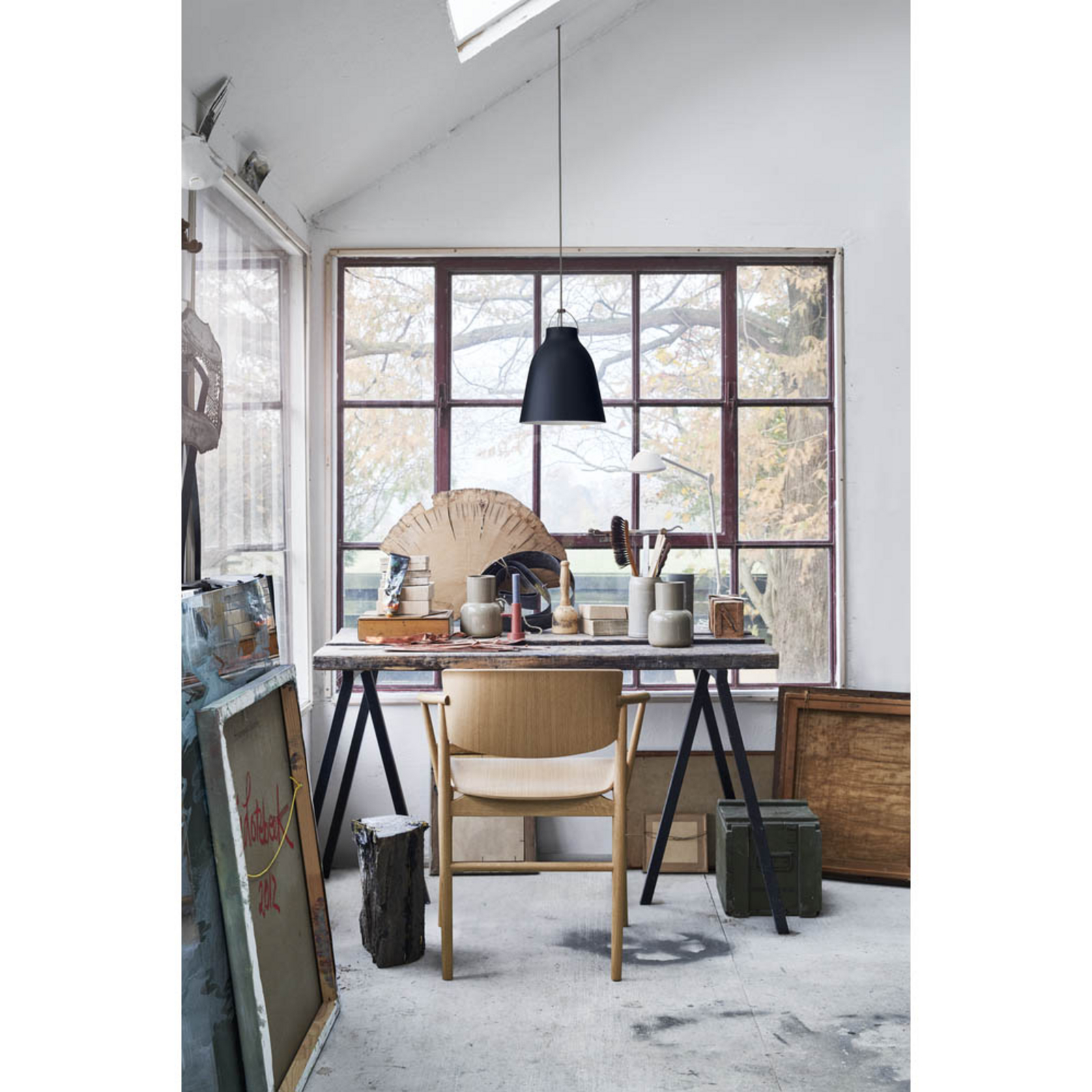 Caravaggio™ P3 Pendant Matt Black - Fritz Hansen