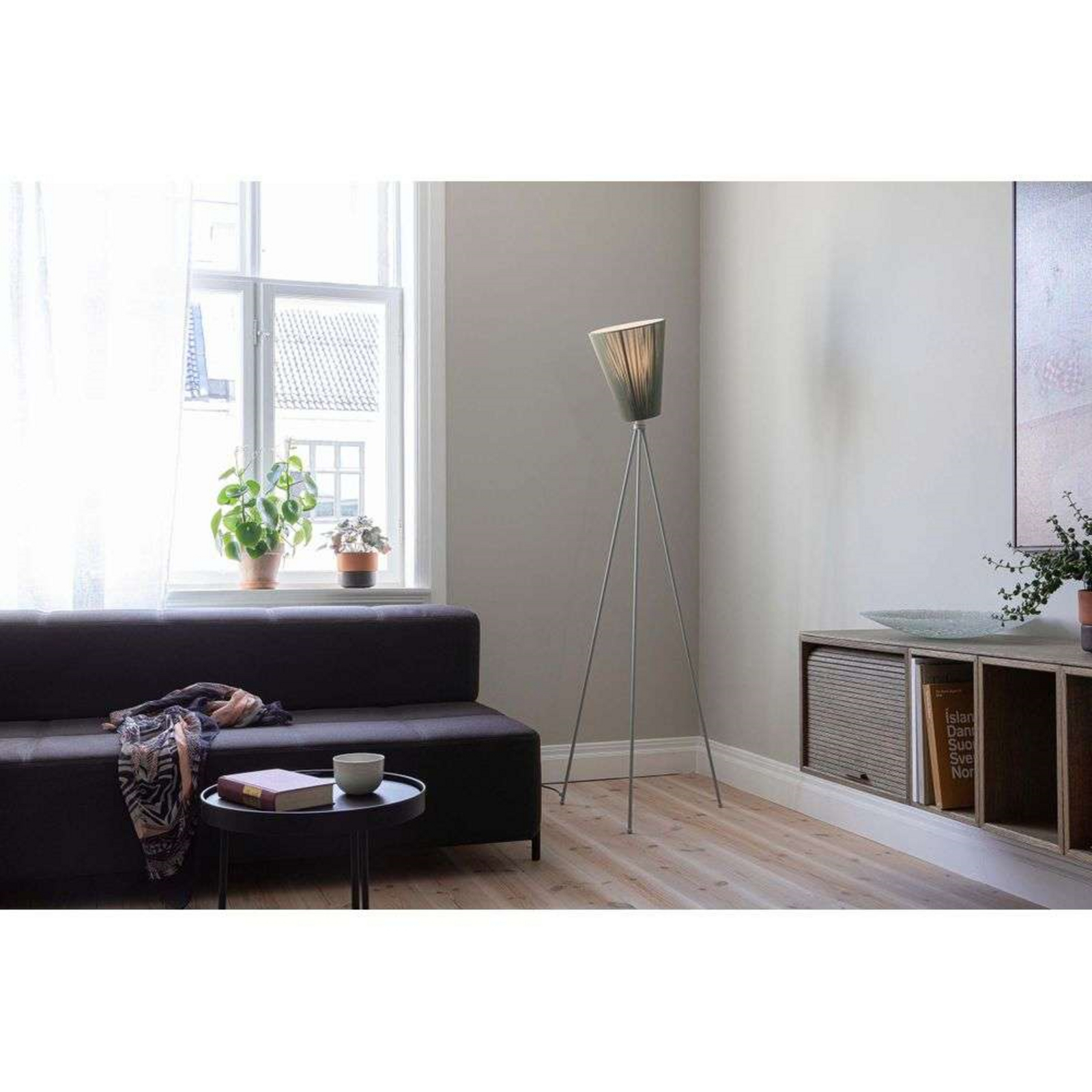 Oslo Wood Lattiavalaisin Light Grey/Vihreä - Northern