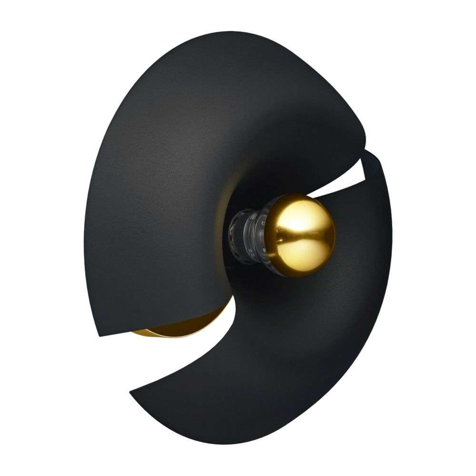 Cycnus Wall Lamp Ø30 Black/Gold - AYTM