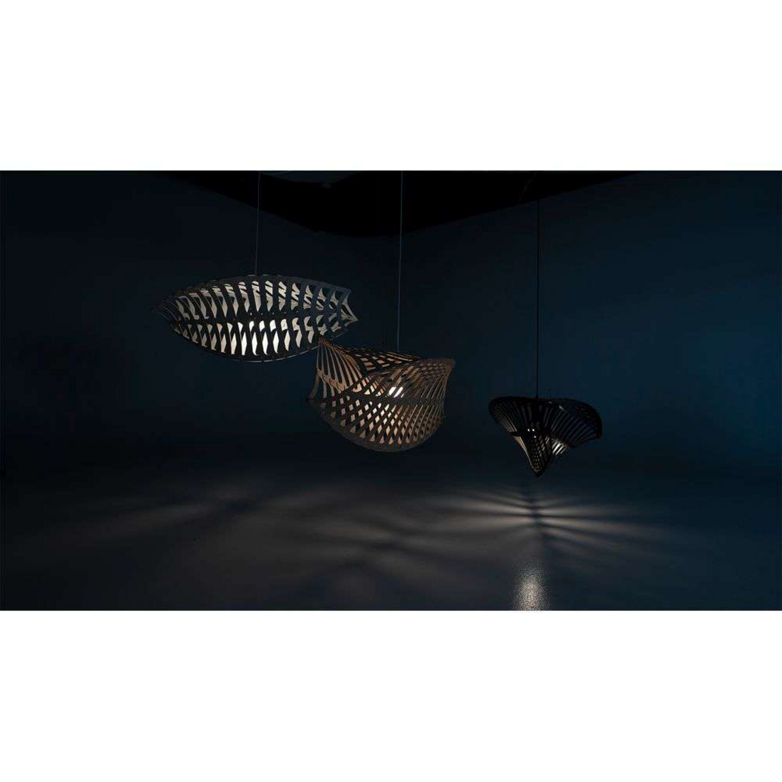 Toru Lámpara Colgante Medium 2 Sides White - David Trubridge