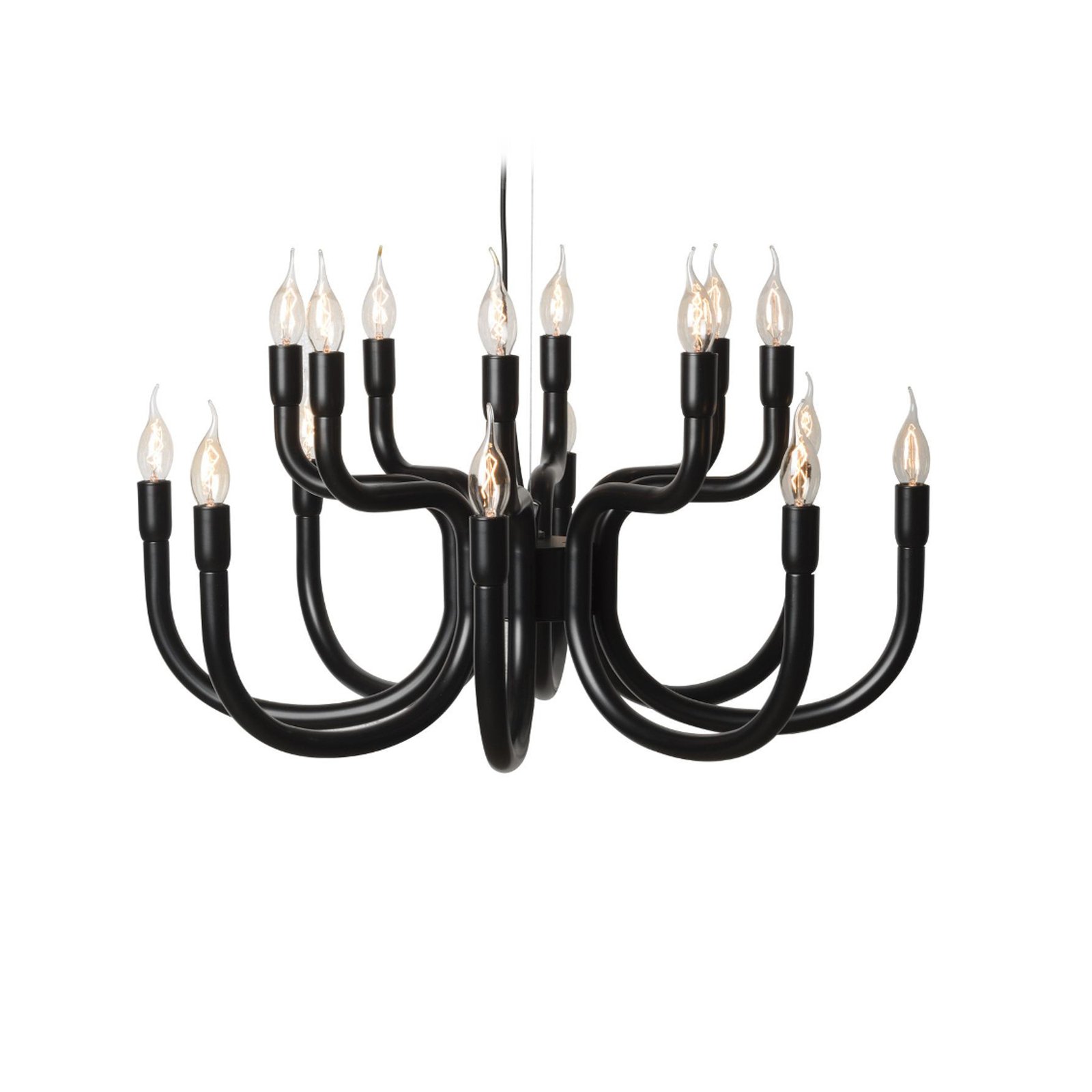 Karman Lustre Snoob, noir Ø 73 cm Aluminium 20-flg.