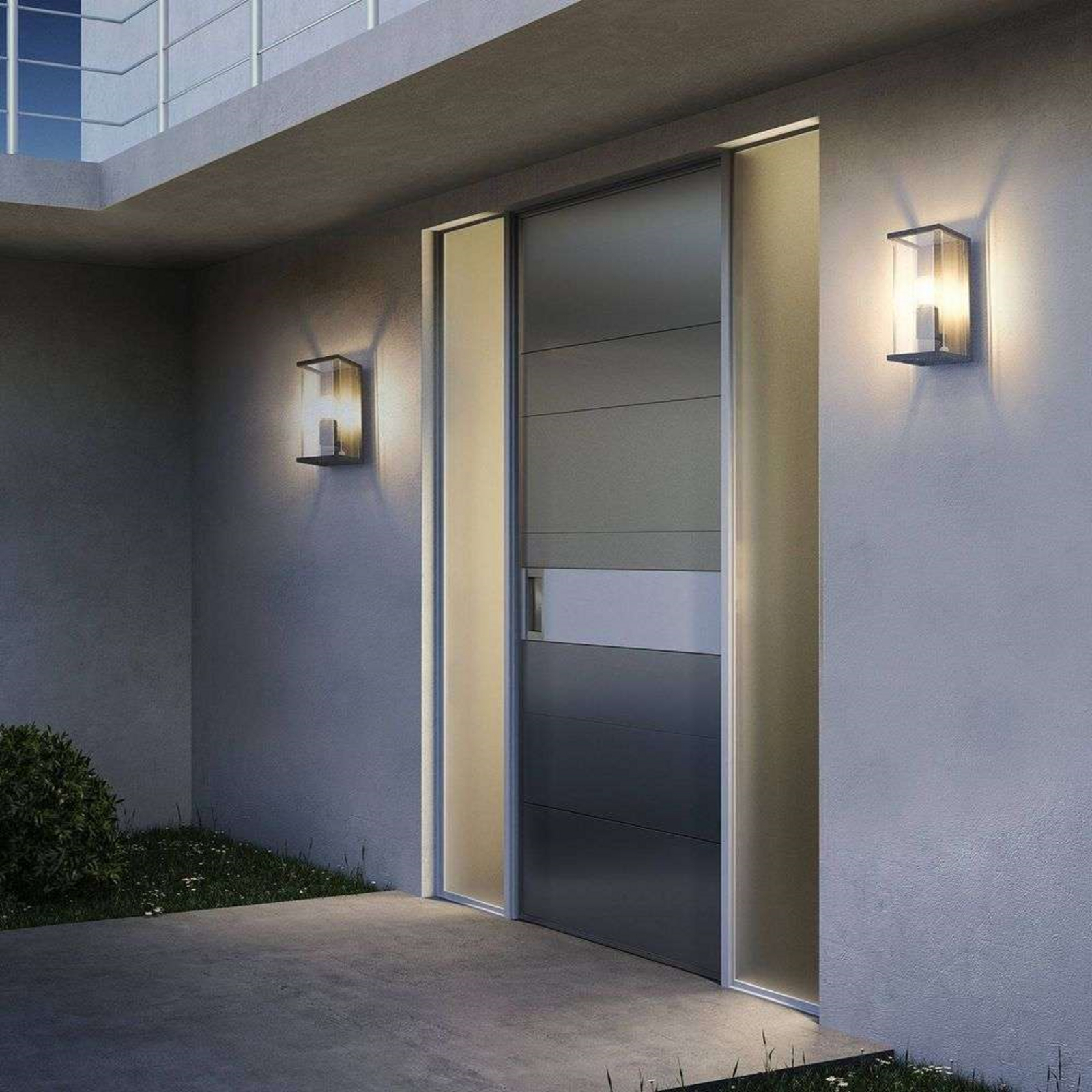 Annalea Candeeiro de Parede Exterior IP54 com Sensor Dark Grey - Lucande