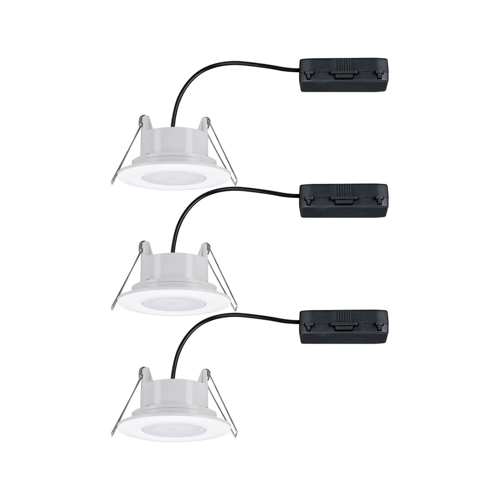 Paulmann Calla pivotable dim Ø9cm 840 3-pack white