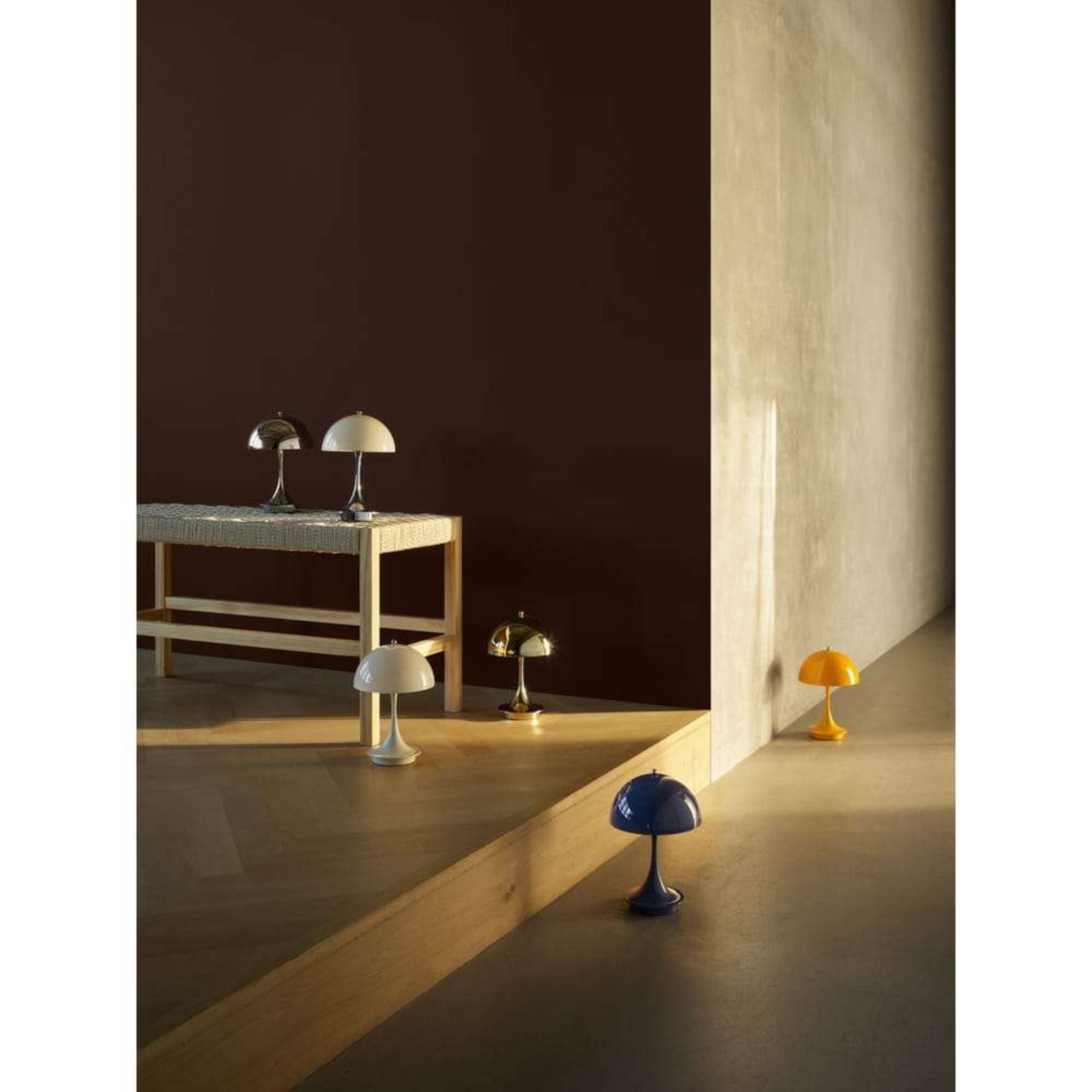 Panthella 160 Portable Table Lamp V3 Opaque Yellow - Louis Poulsen