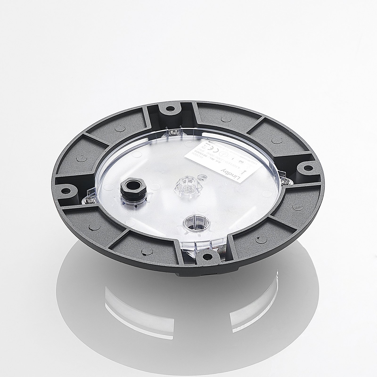 Projecteur de sol LED Lindby Cormac, 4 lampes, Ø 21 cm, IP67