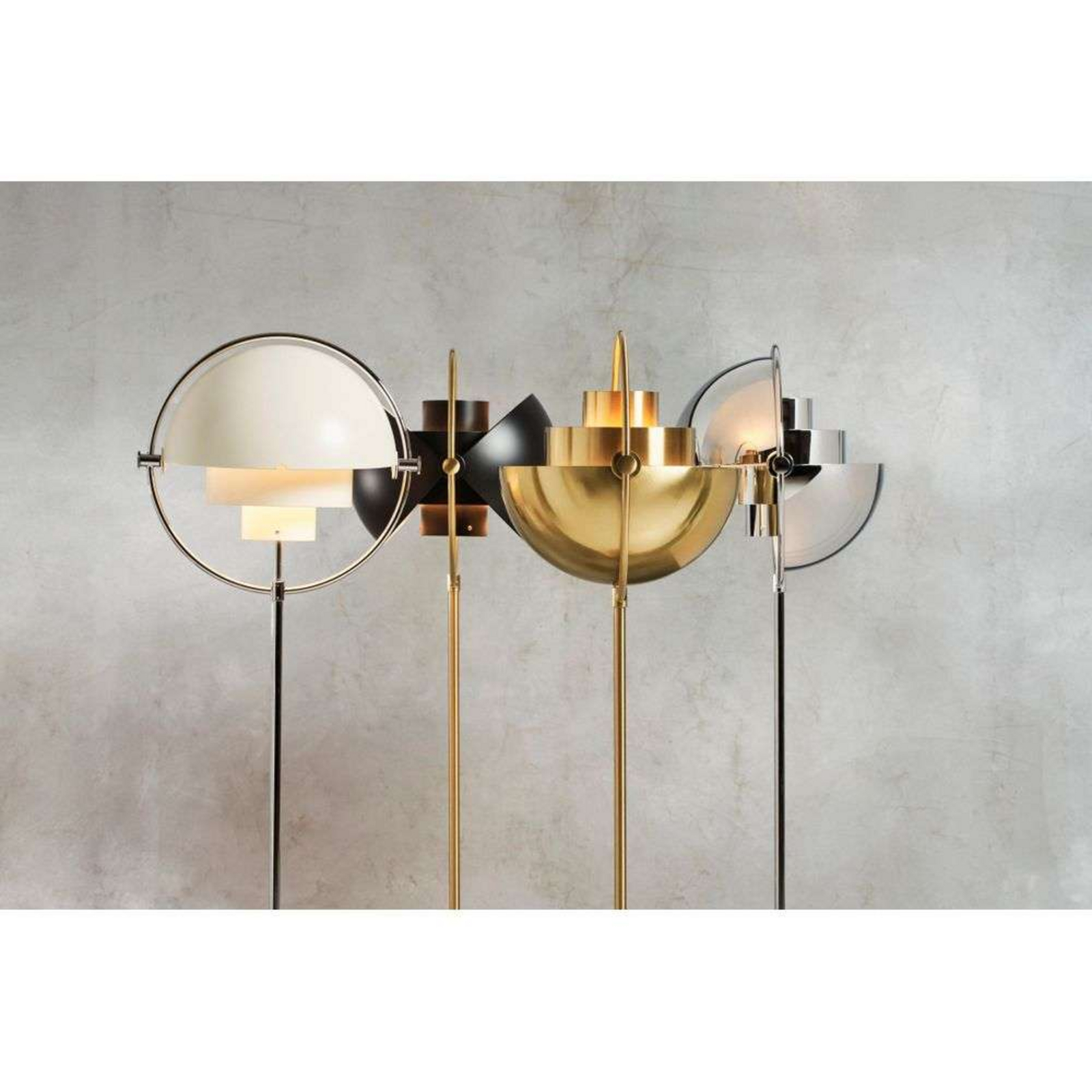 Multi-Lite Gulvlampe Chrome/Black - GUBI