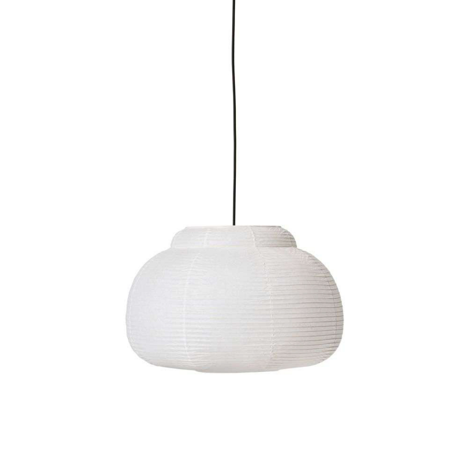 Papier Single Hanglamp Ø52 White - Made By Hand