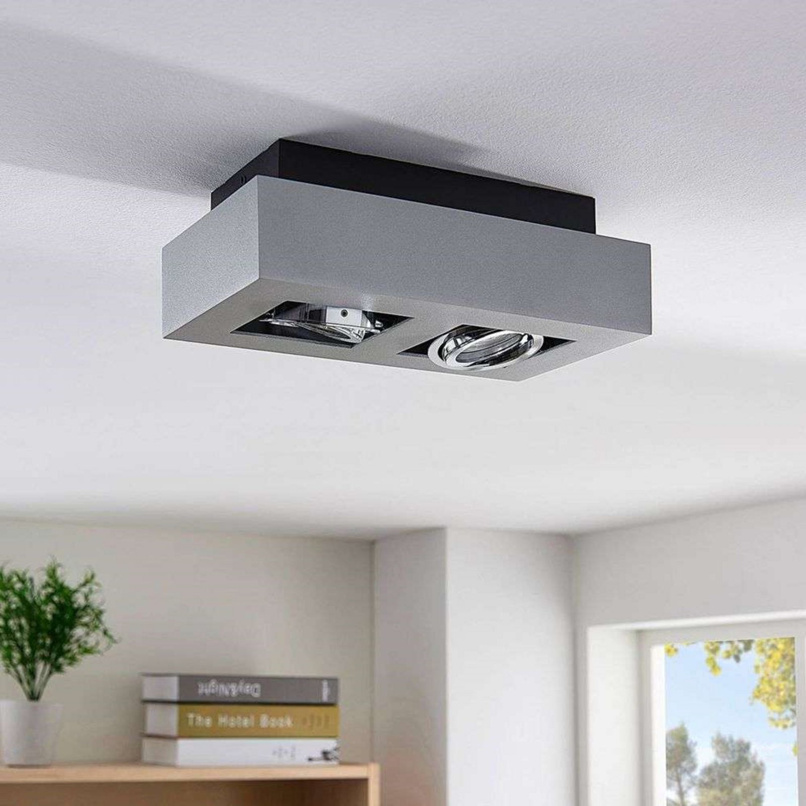 Vince 2 Candeeiro de Tecto Silvergrey - Arcchio