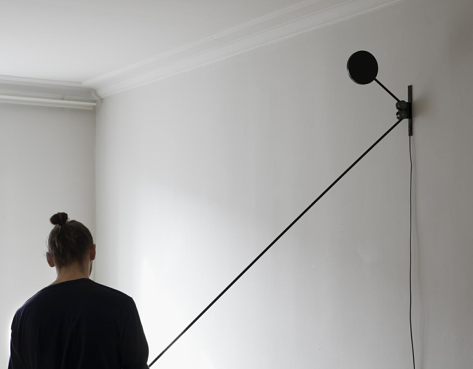Counterbalance Lampa Ścienna Czarna - Luceplan