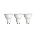 LUUMR Smart LED GU10 plast 4,7W RGBW CCT Tuya opál sada 3 ks