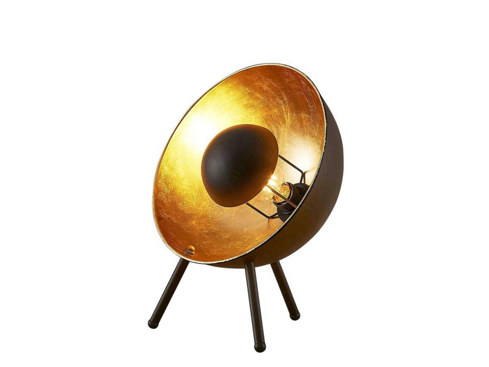Muriel Tafellamp H38 Black/Gold - Lindby