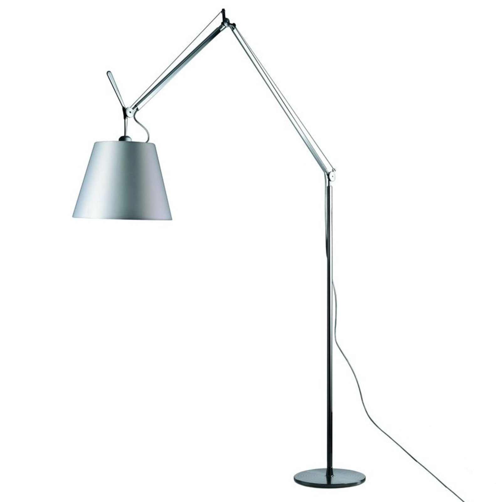Tolomeo Mega Bulb Lámpara de Pie Ø420 Gris Satin/Aluminio - Artemide