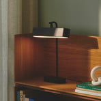Stolní lampa Merlin, kov, černá