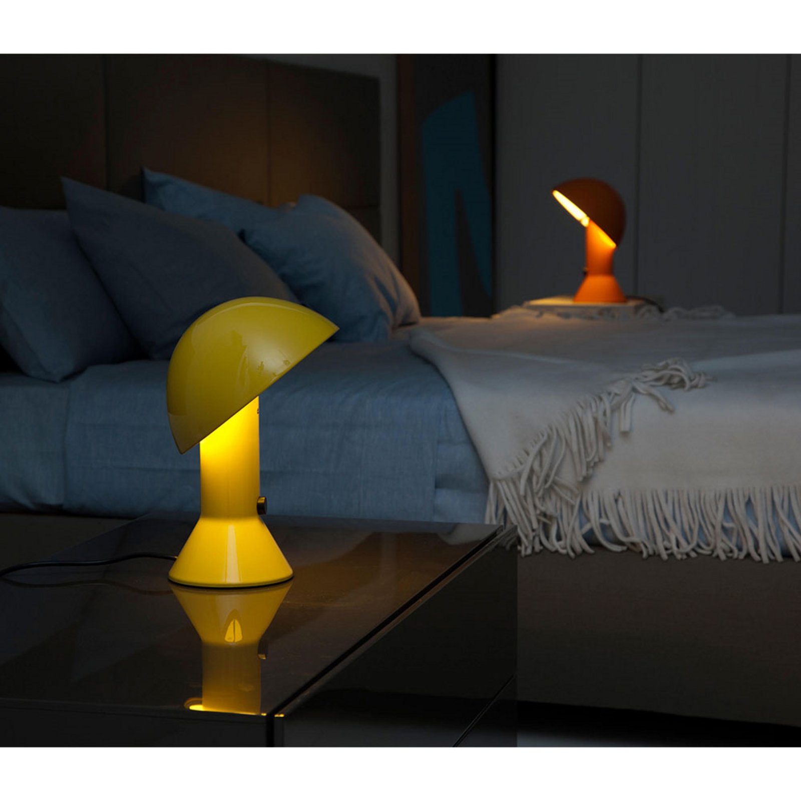 Elmetto Table Lamp Black - Martinelli Luce