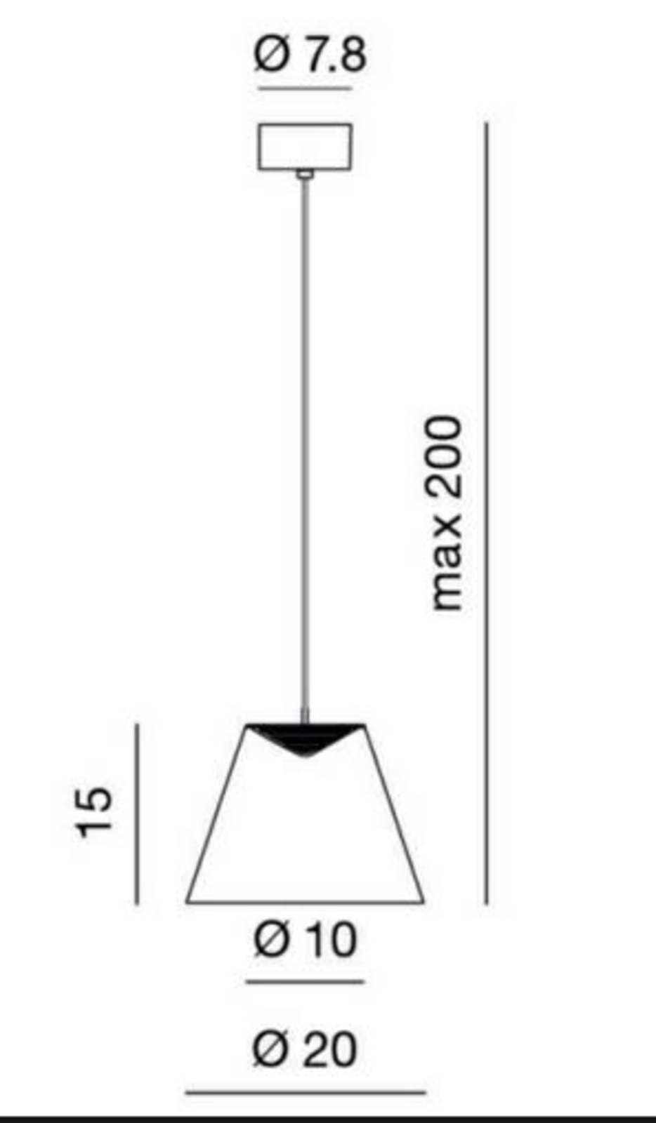 Dina Závěsná Lampa Black - Rotaliana