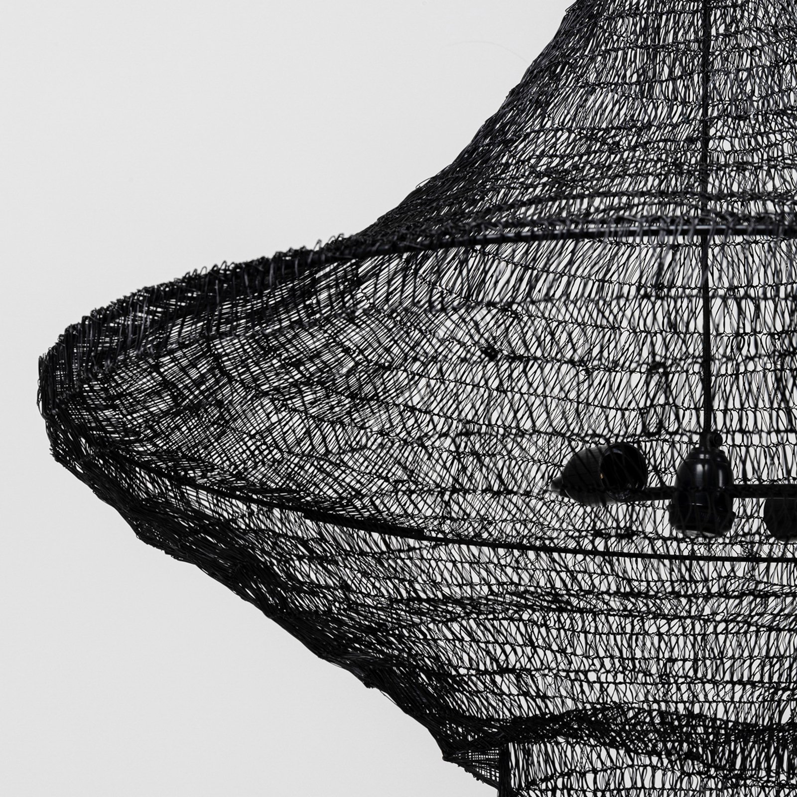 KARE Cocoon pendant light black, Ø 89 cm