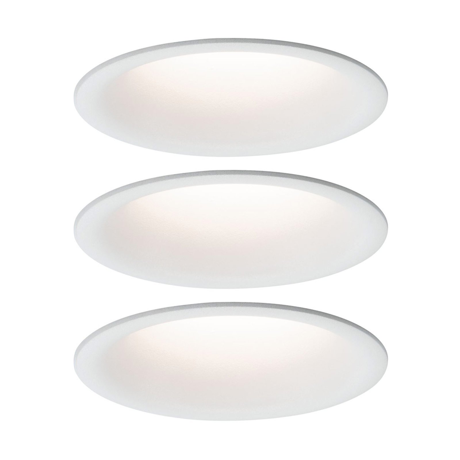 Paulmann LED recessed light Cymbal 3x6, 8 W IP44