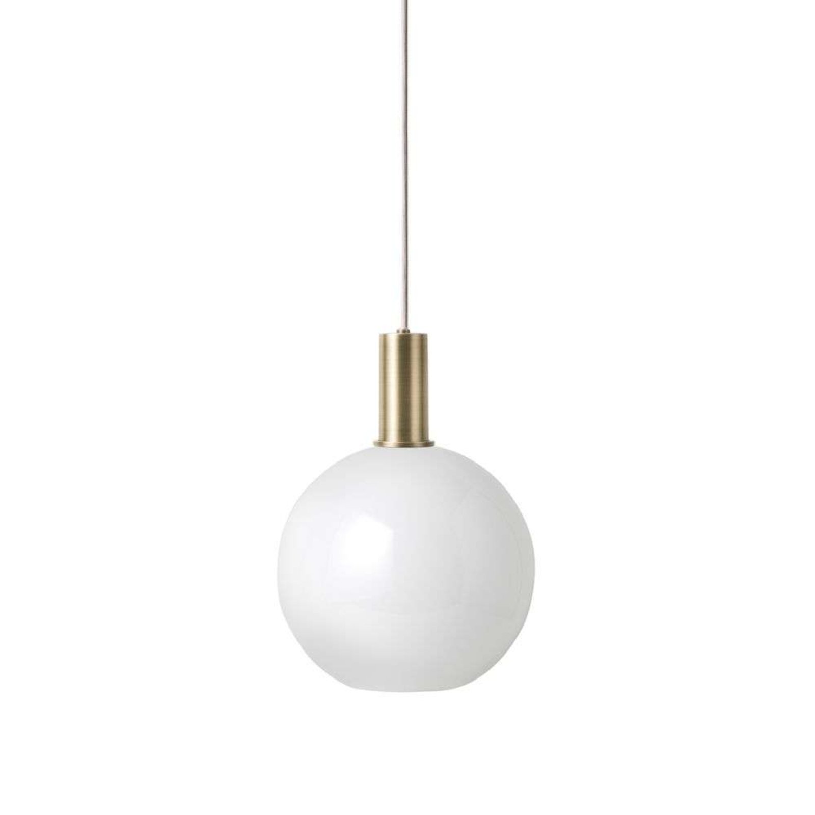Collect Riippuvalaisin Opal Sphere Low Brass - Ferm Living