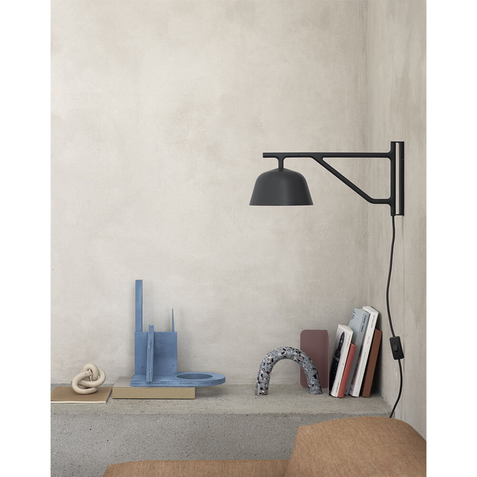 Ambit Lampa Ścienna Grey - Muuto