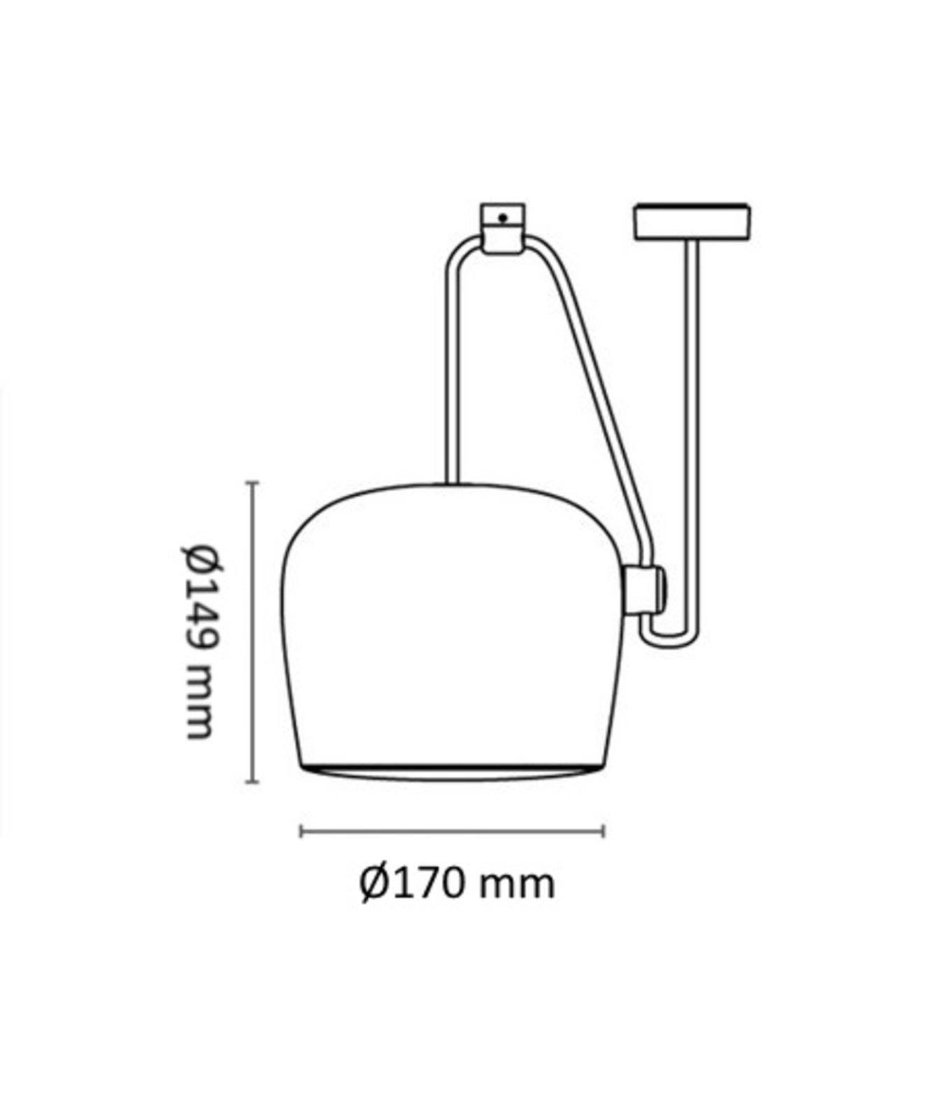 Aim Small Candeeiro Suspenso without Plug Black - Flos