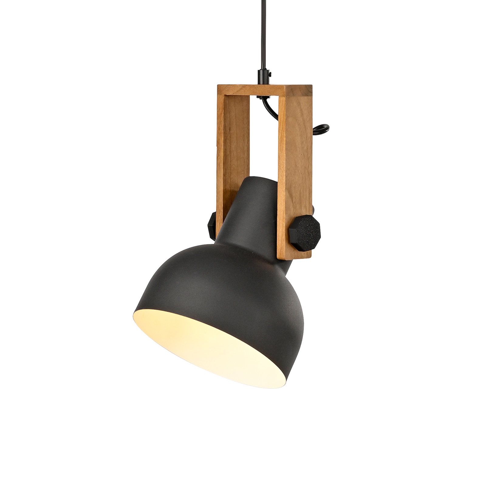 DOAR LUMINĂ. Lampă suspendată Cup 2.0, Ø16cm, 1 lumină, negru