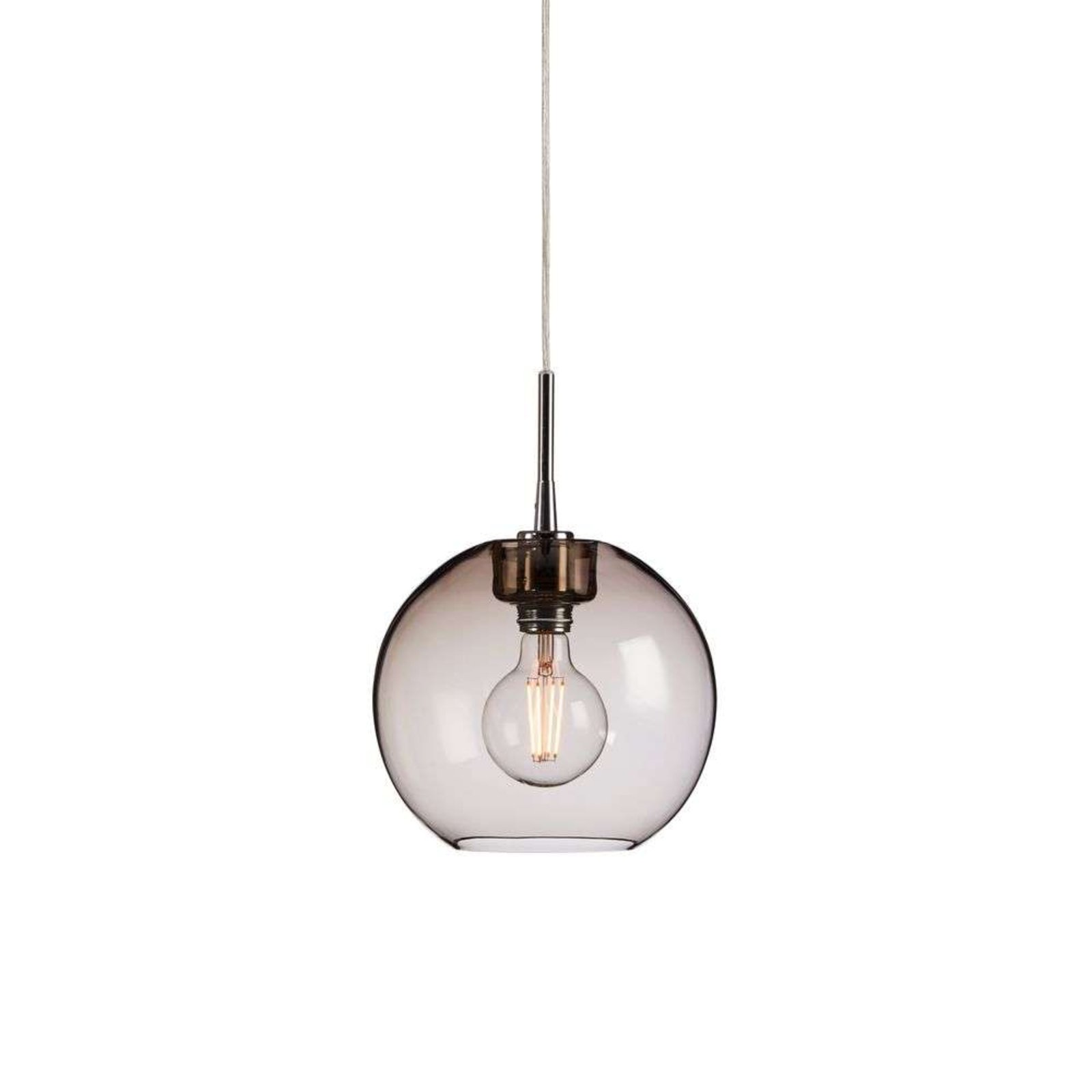 Gloria Candeeiro Suspenso Ø260 Chrome/Smoked - Belid