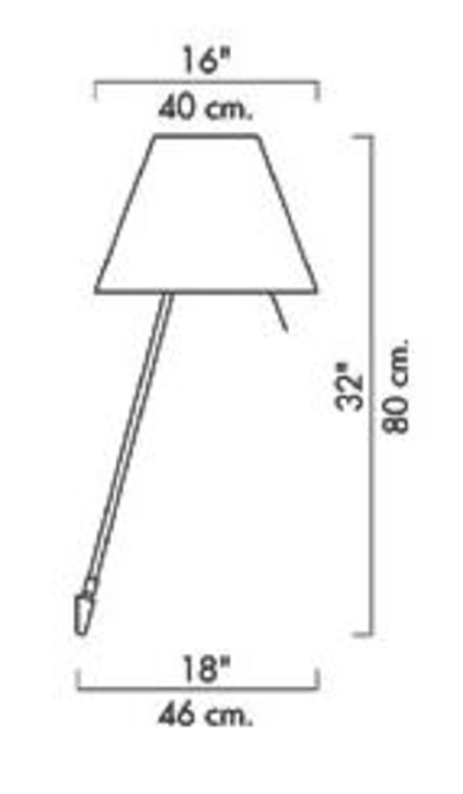Costanza Wandlamp met Dimmer Alu/Smart Yellow - Luceplan