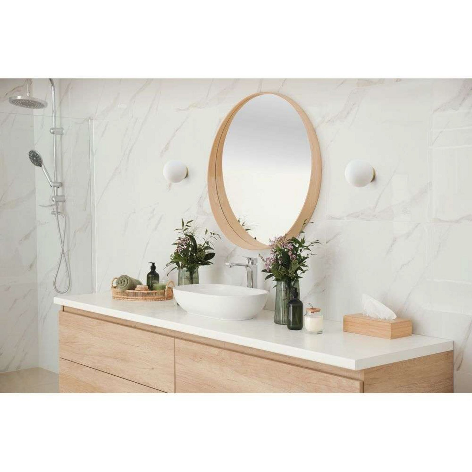 Palla C135 LED Plafonnier Dim-to-Warm Opale/Laiton - Antidark