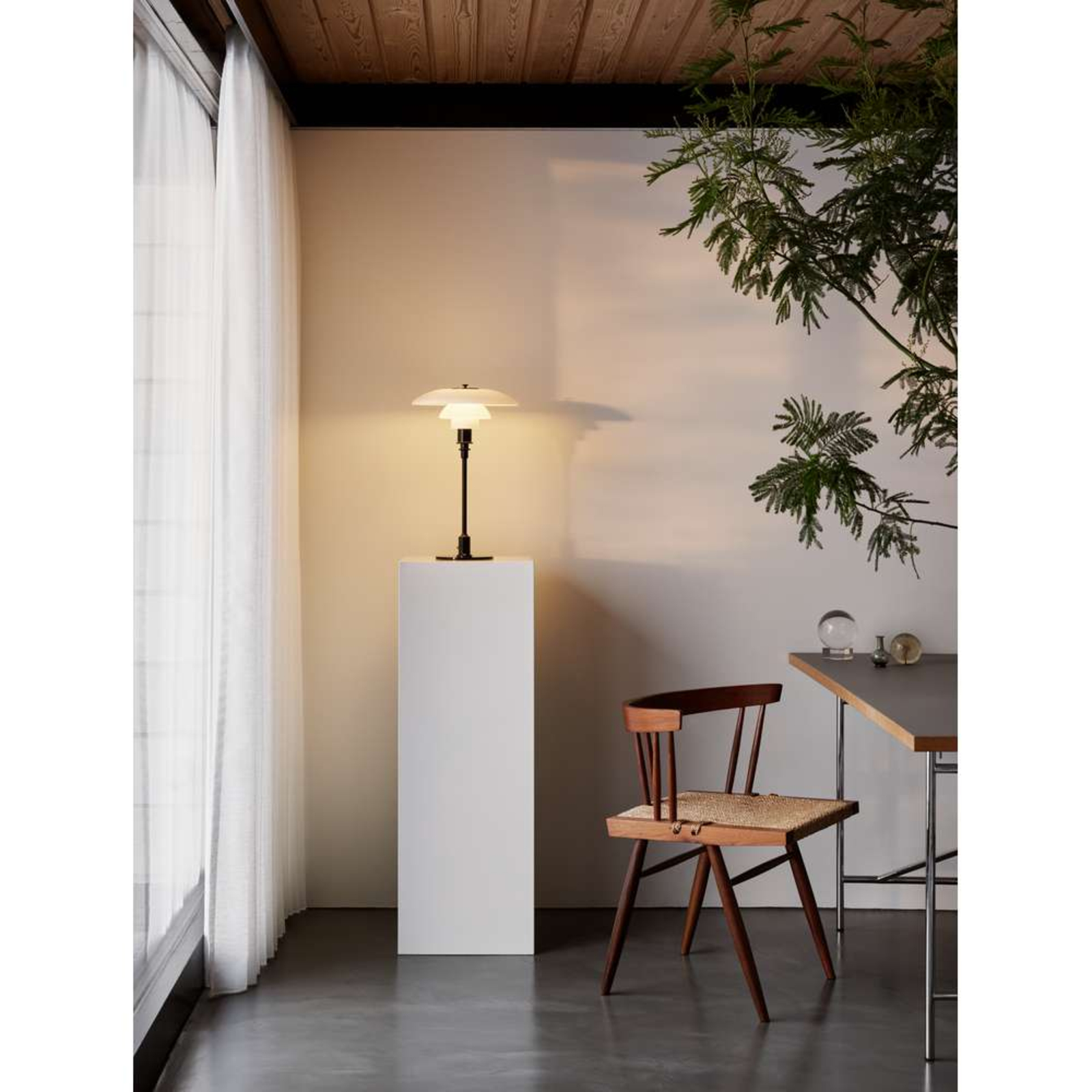 PH 3/2 Asztali Lámpa High-Gloss Chrome-Plated - Louis Poulsen