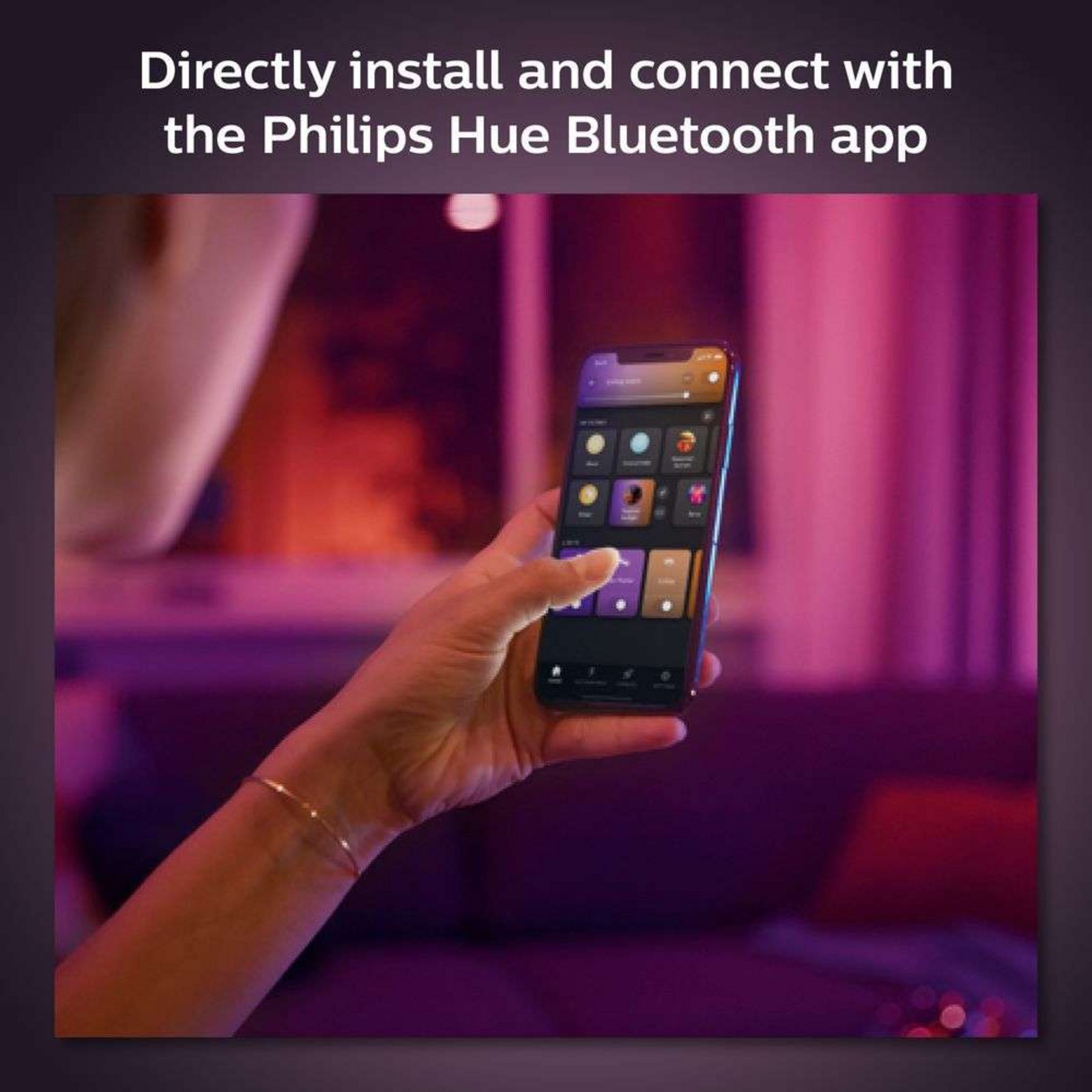 Philips Hue White & Color Amb. 13,5W Bluetooth E27 Lichtbron - Philips Hue