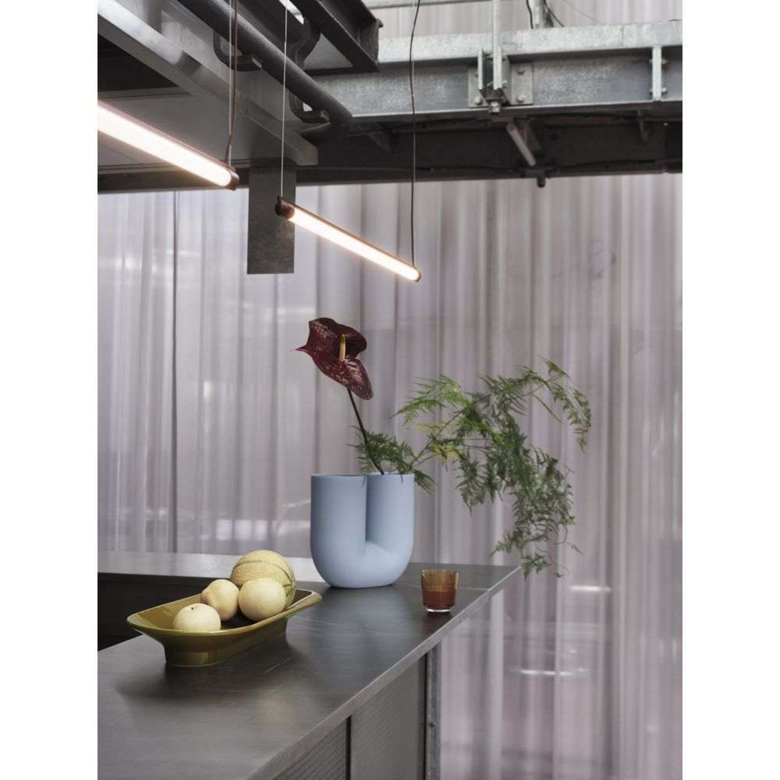 Fine Candeeiro Suspenso L60 Grey - Muuto