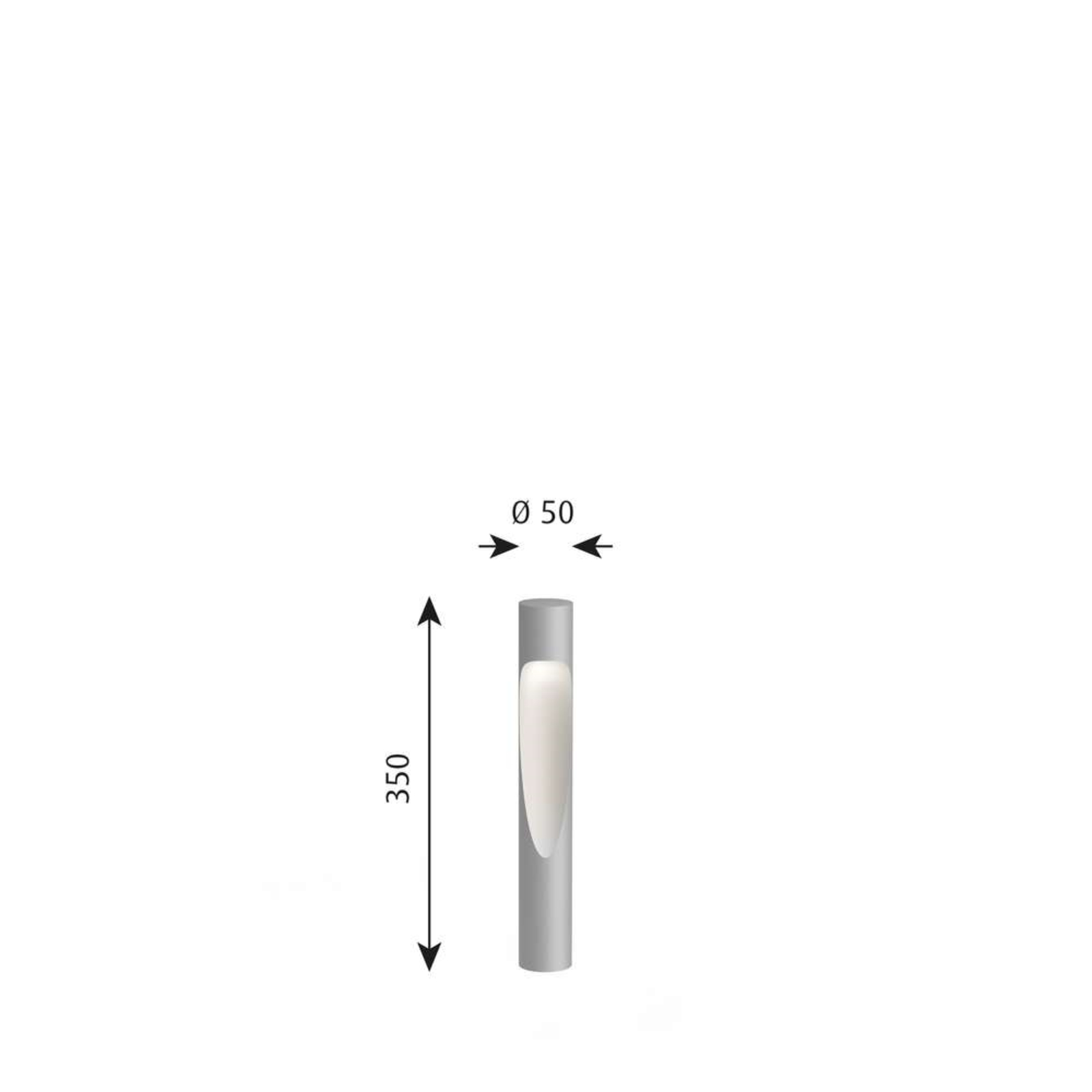Flindt Garden LED Lampe de Jardin Short 2700K avec Lance + Connector Alu - Louis