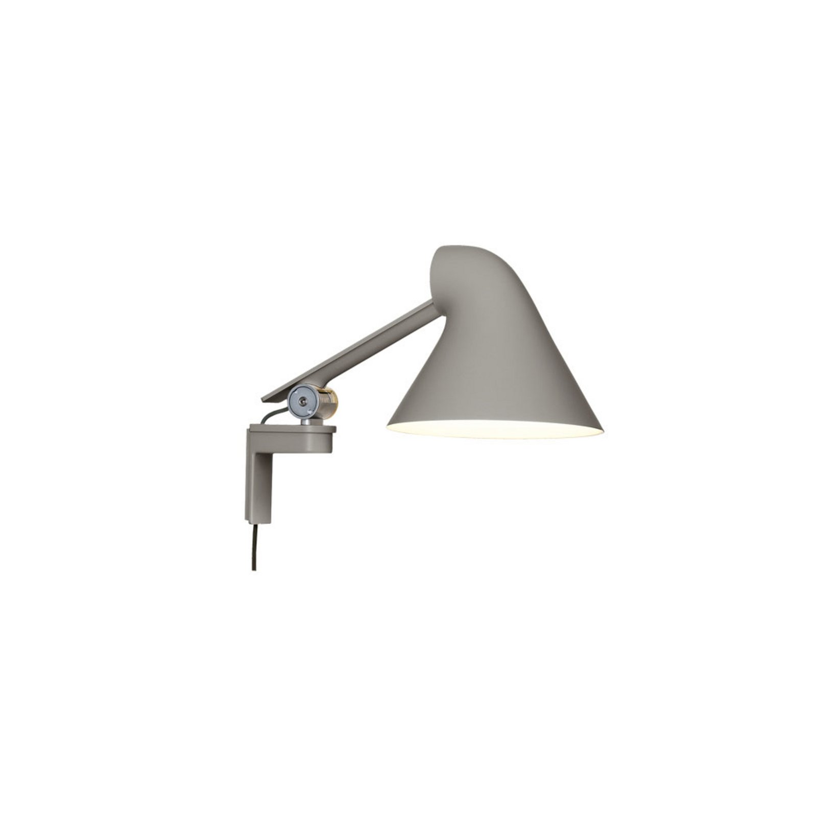 NJP Wall Lamp Lamp Short Light Grey - Louis Poulsen