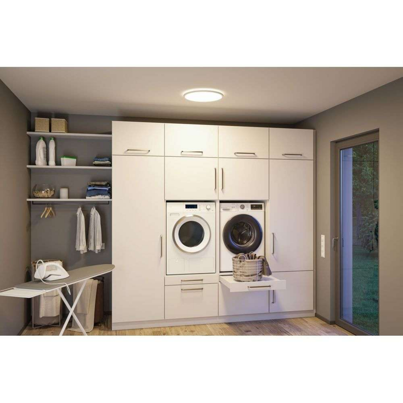Atria Shine Backlight LED Loflampe Ø42 IP44 Valkoinen - Paulmann