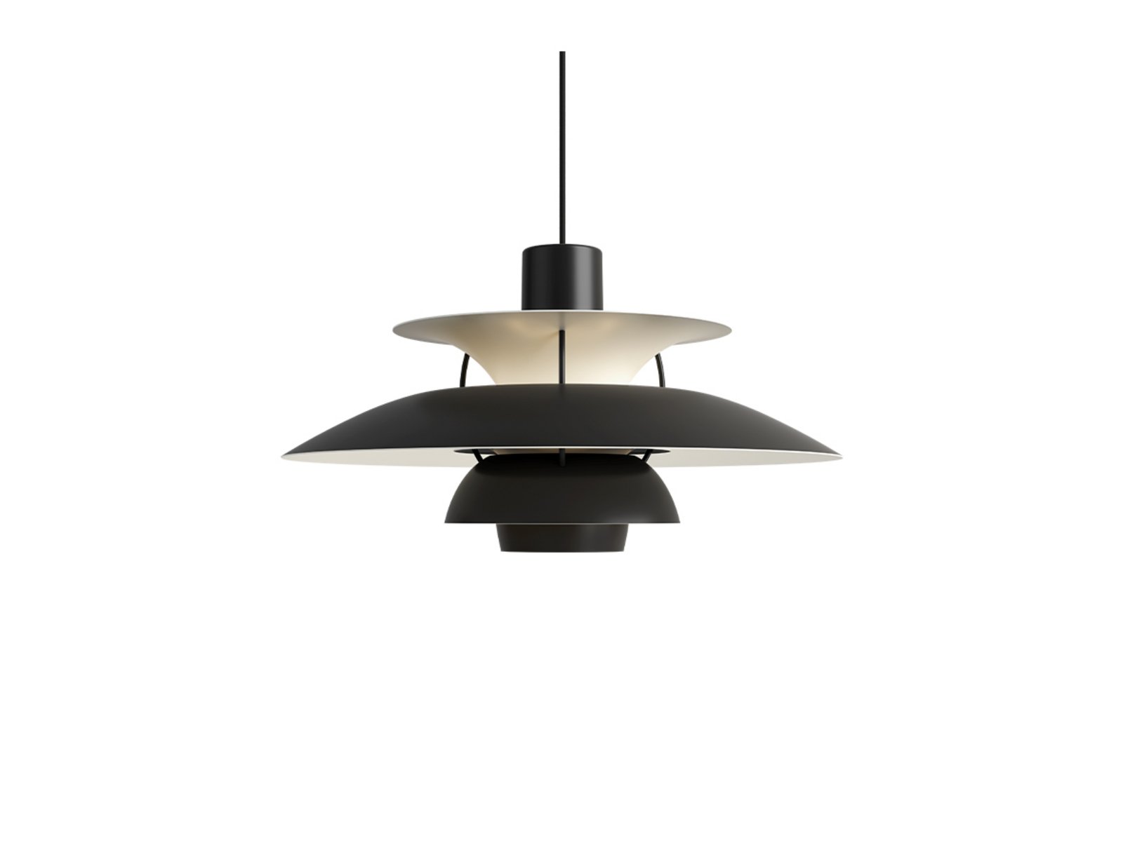 PH 5 Lámpara Colgante Monochrome Black - Louis Poulsen