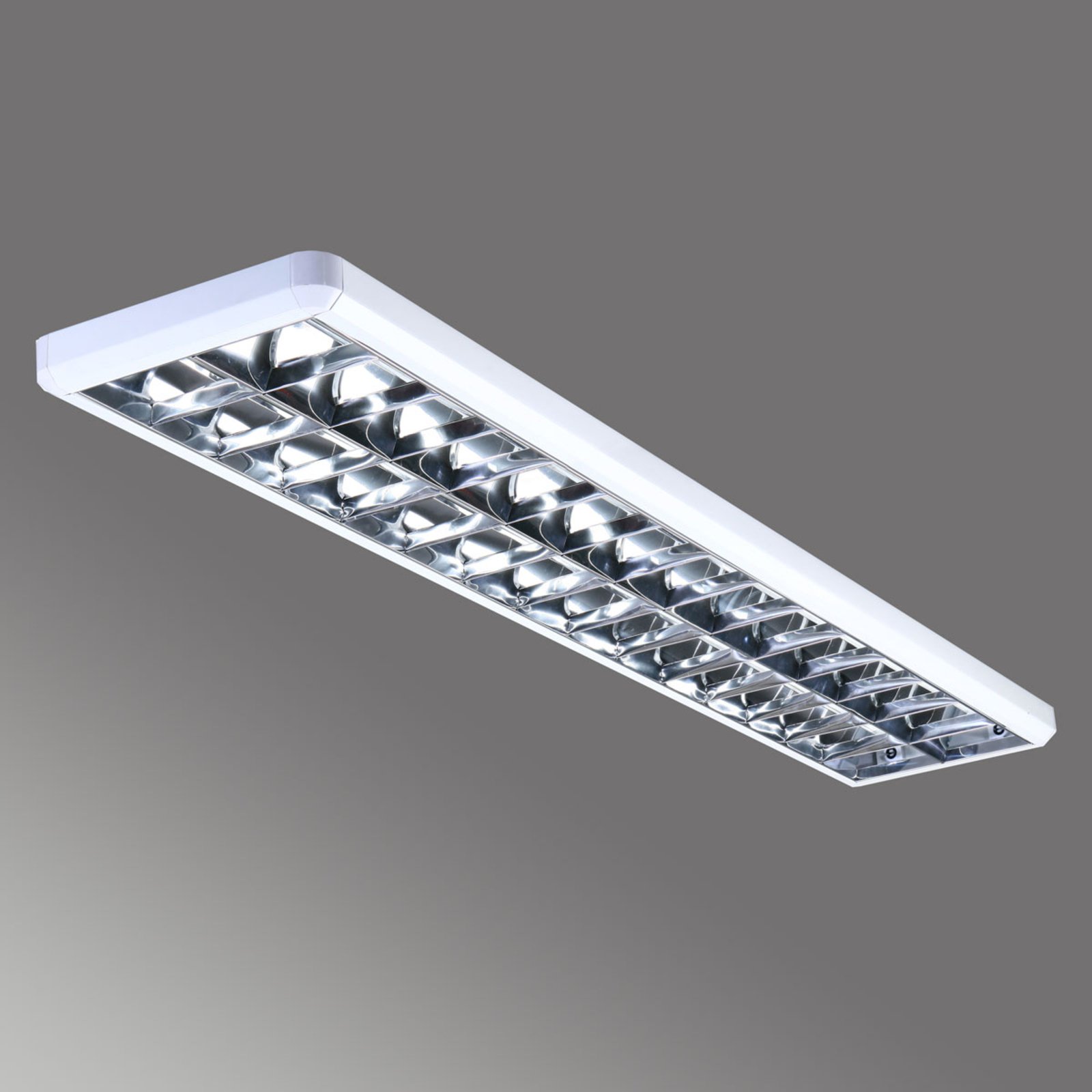 Rasterlampe 432, hvit, lengde 154,5 cm