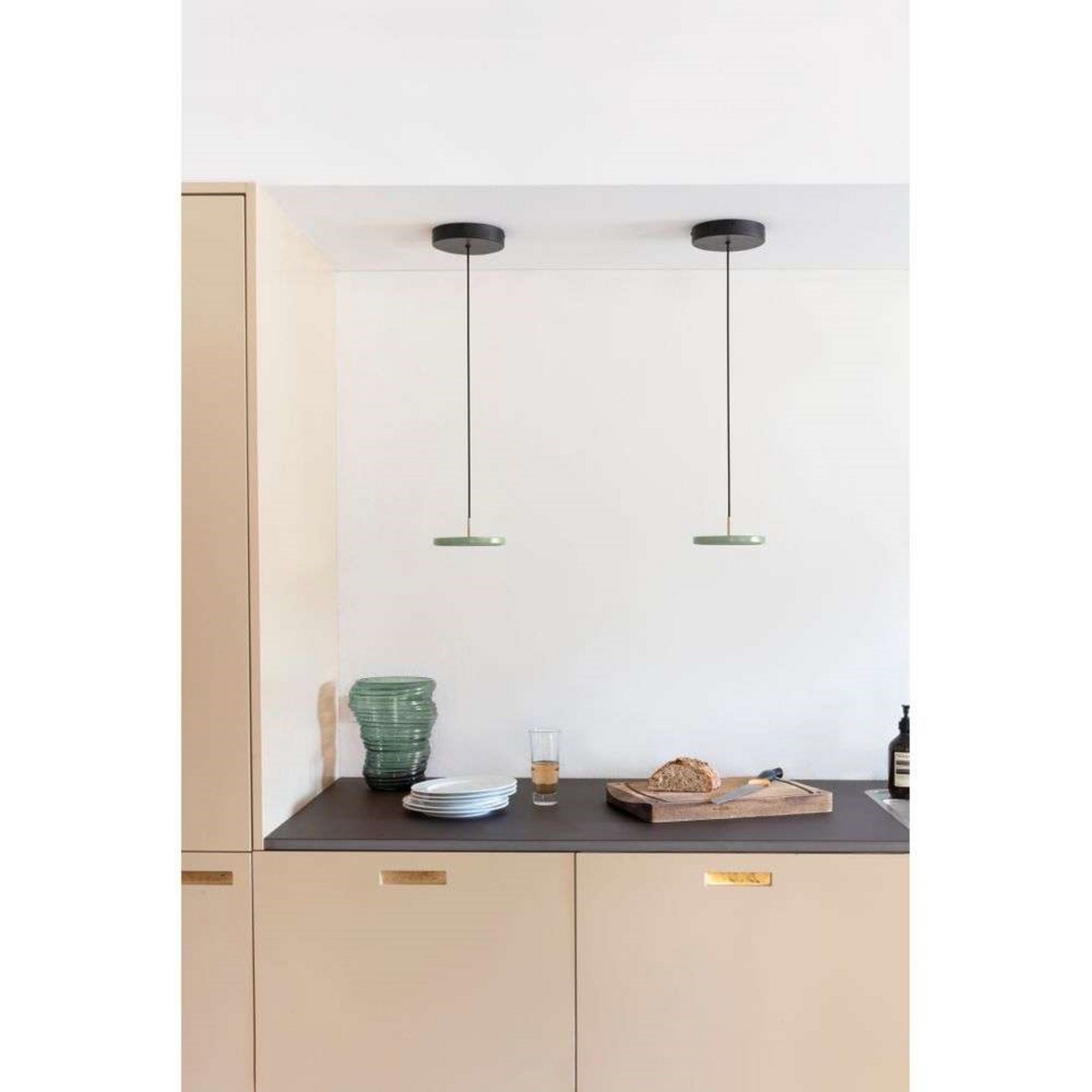 Asteria Pendelleuchte Micro V2 Olive - UMAGE