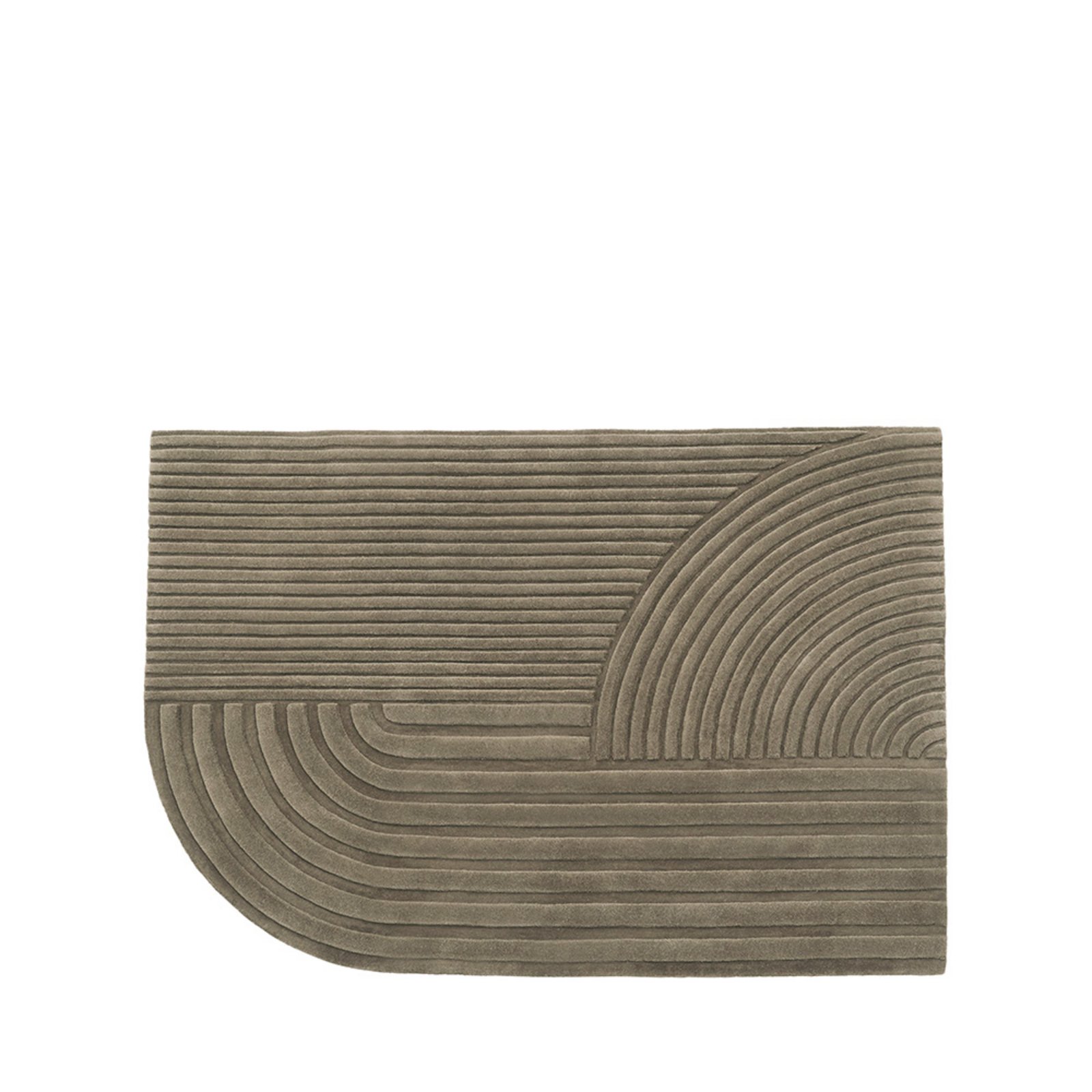 Relevo Carpet 170x240 Taupe - Muuto