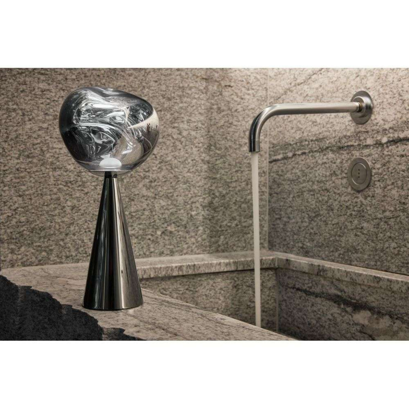 Melt Portable Tischleuchte Silver - Tom Dixon