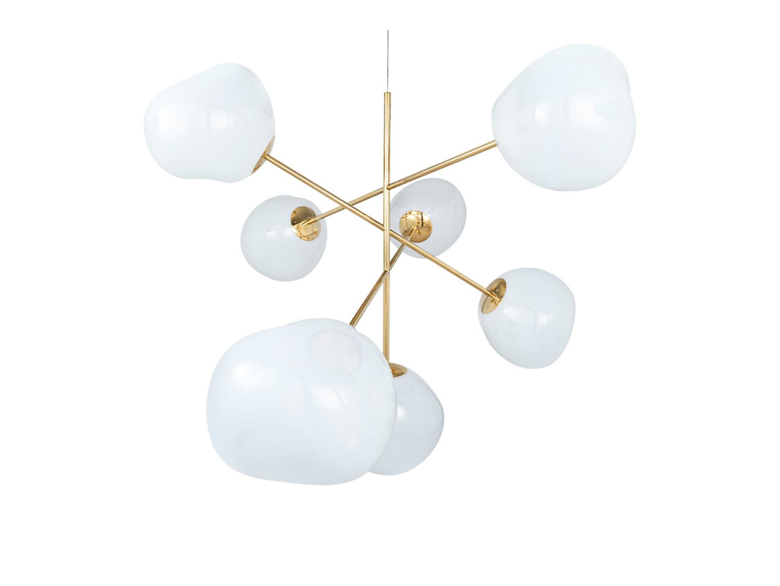 Melt Chandelier Large Opal/Gold - Tom Dixon