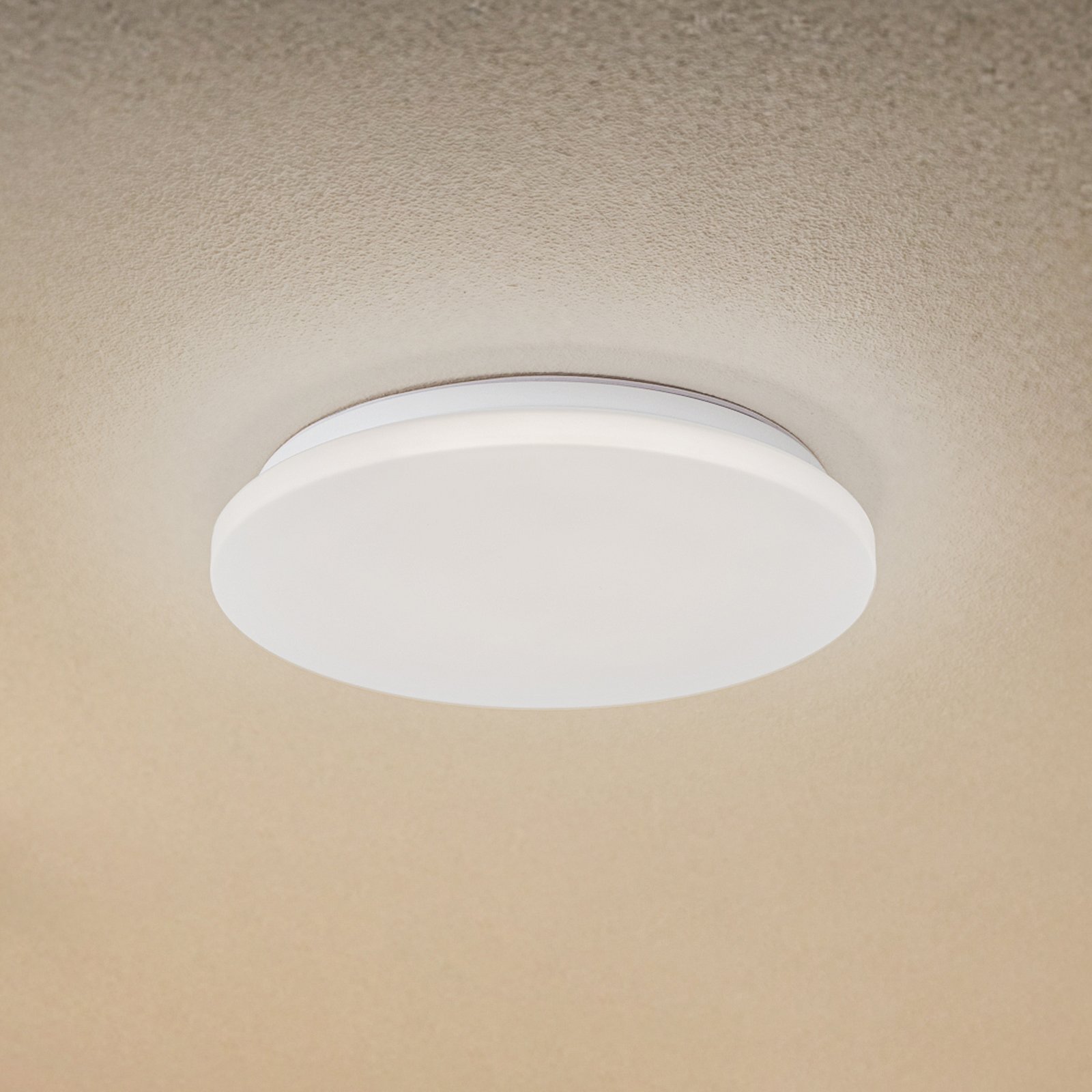 Lindby LED taklampe Kirkola, 4000 K, Ø 34 cm, hvit
