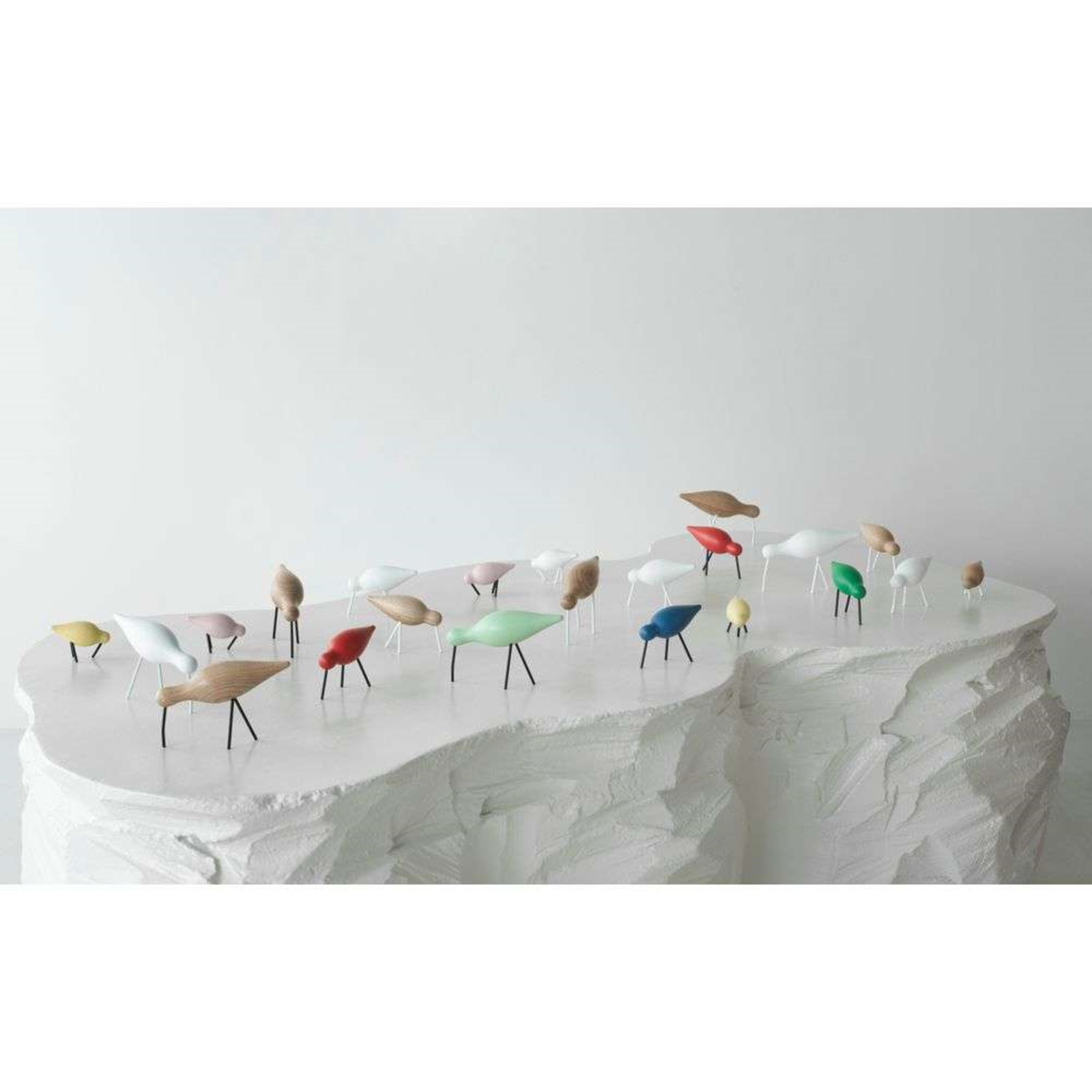 Shorebird Sculpture Small Light Yellow - Normann Copenhagen