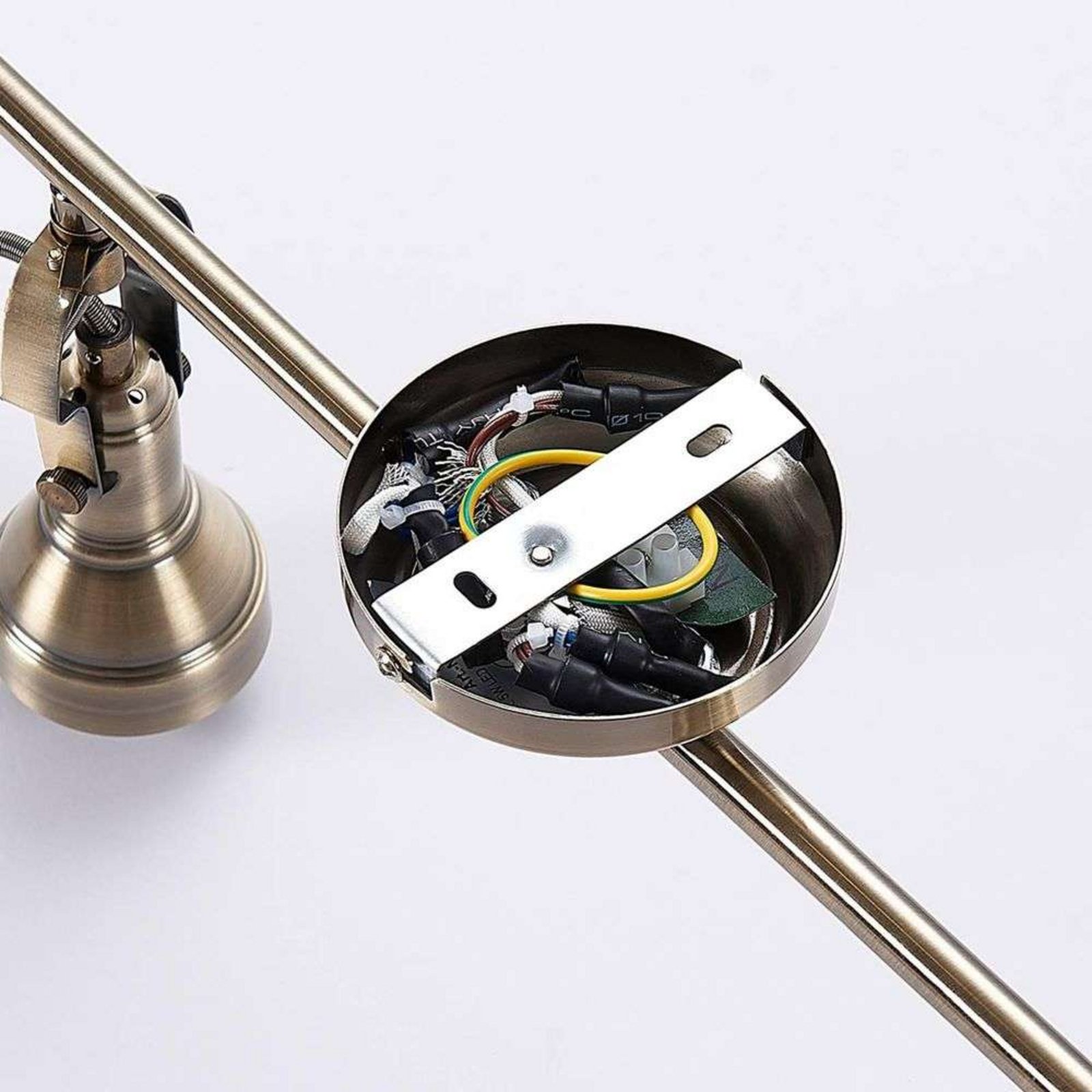 Perseas 6 LED Ceiling Lamp Antique Brass - Lindby