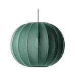 Knit-Wit 45 Round LED Pendel Tweed Green - Made By Hand