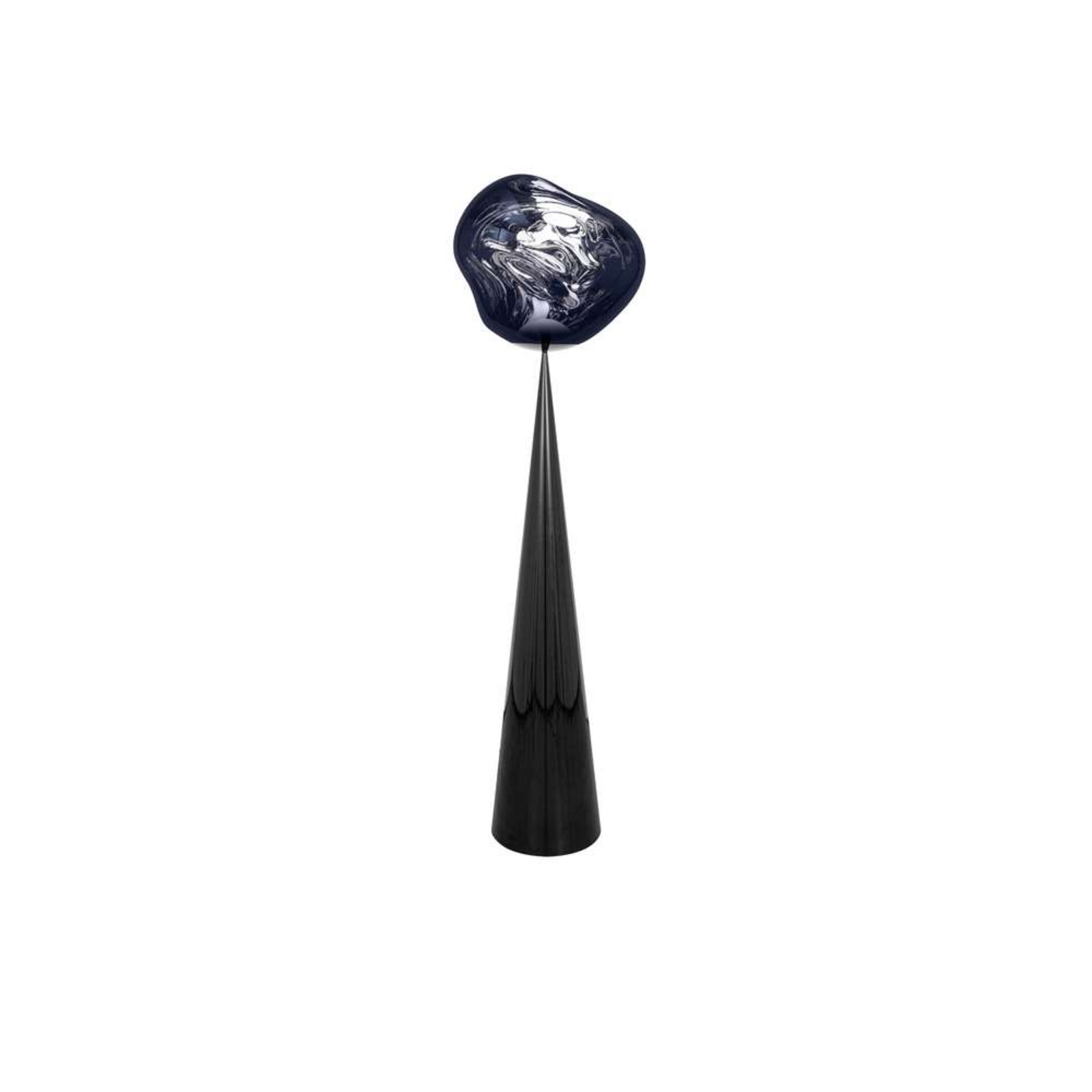 Melt Cone Fat Floor Lamp Smoke/Black - Tom Dixon
